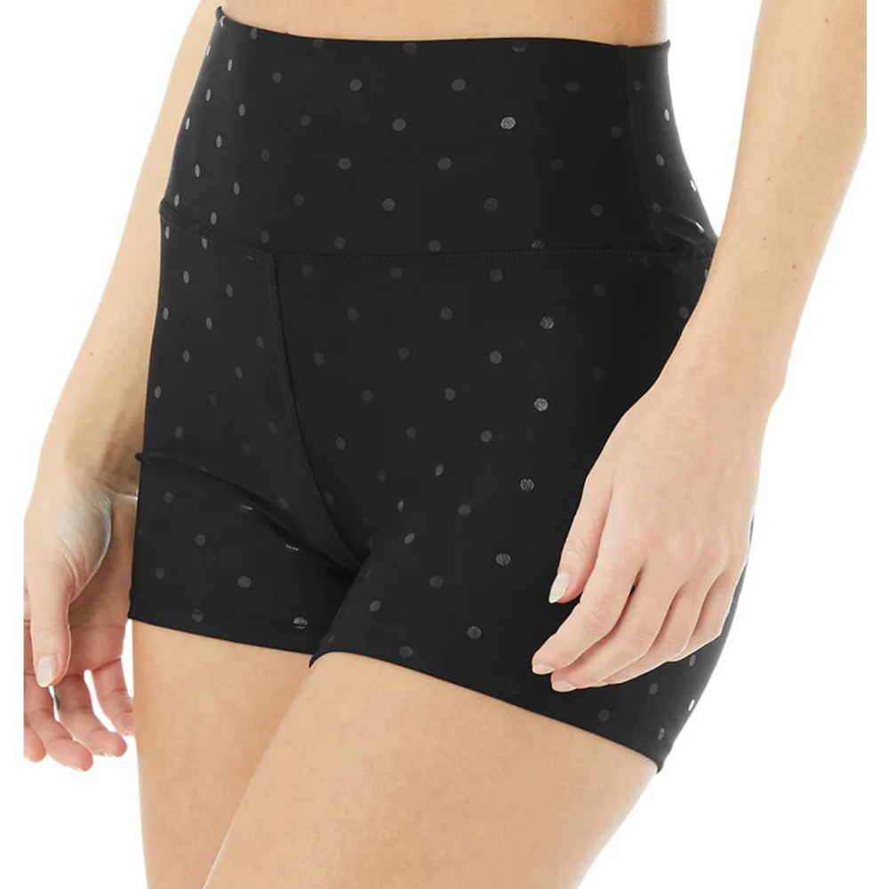 ALO: 3" Airlift High-Waist Polka Dot Short